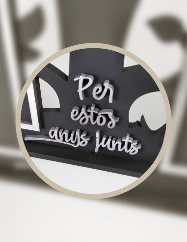 Detalle texto personalizable.