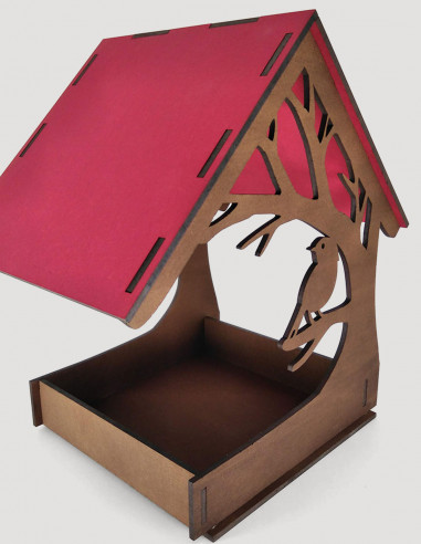 Caja expositor pájaros