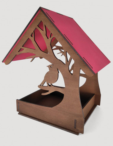 Caja expositor pájaros