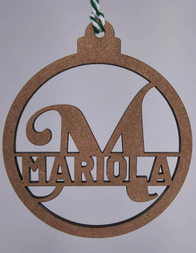 Comprar bolas de navidad personalizadas con nombre Mariola