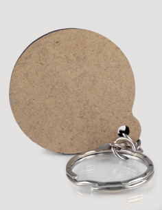 Comprar cuelgallaves de madera con forma de perro, con llavero personalizado. 2