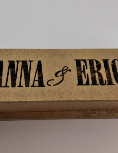 Invitaciones de boda, con caja de madera