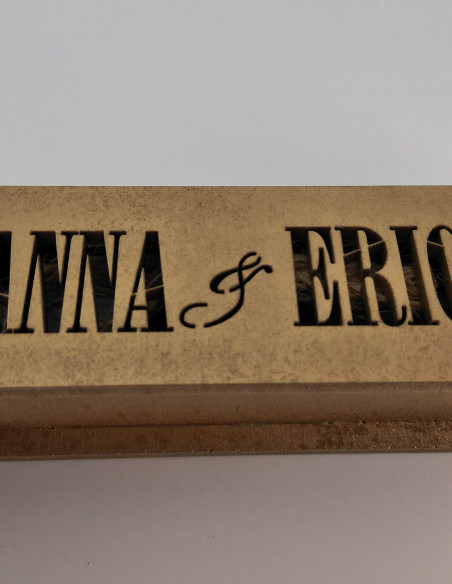 Invitaciones de boda, con caja de madera