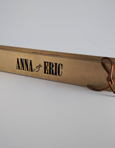 Invitaciones de boda, con caja de madera