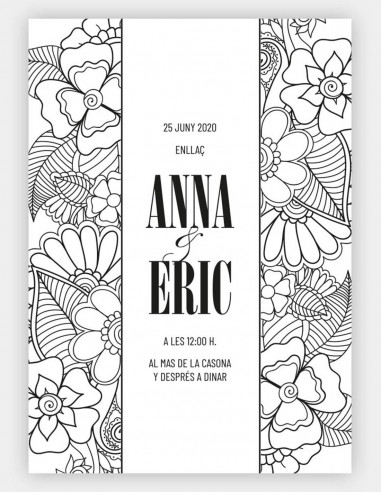 Invitaciones de boda, con caja de madera