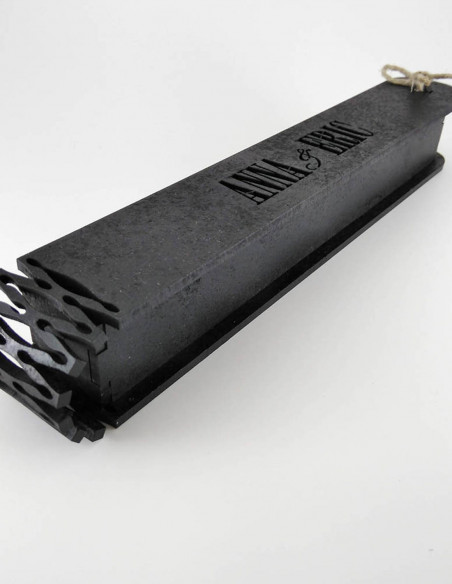 Invitaciones de boda, con caja de madera