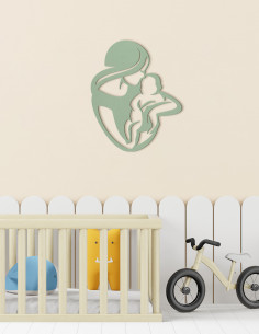Cuadro para pared MAMÁ CON BEBÉ
