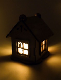 Casita de madera con vela [Mod. 1] 2
