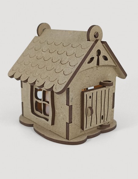 Casita de madera con vela [Mod. 1]