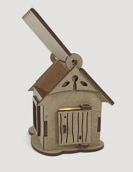 Casita de madera con vela [Mod. 1]