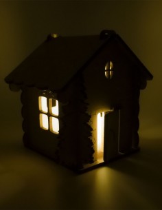 Casita de madera con vela [Mod. 2] 2