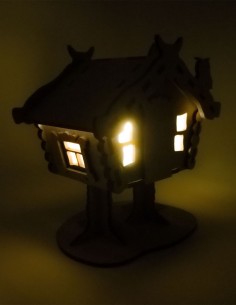 Casita de madera con vela [Mod. 4] 2