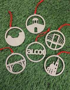 Pack 6 bolas de Navidad ALCOI