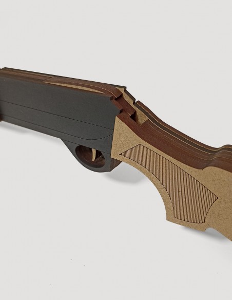 Escopeta lanzagomas, de juguete