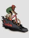 Comprar trofeo de madera personalizado para ciclistas MTB.
