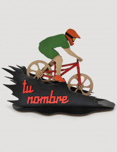 Comprar trofeo de madera personalizado para ciclistas MTB. 2