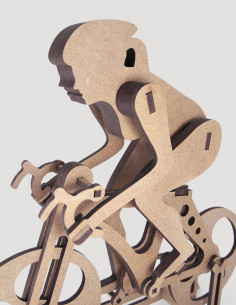 Comprar trofeo ciclista personalizado, de madera. Para mujer. Modelo bicicleta de carretera. 2