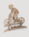Comprar trofeo ciclista personalizado, de madera. Modelo mountain bike.