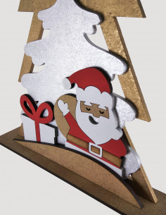 Árbol de Navidad con Papá Noel 2