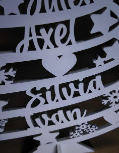 Comprar arbol de navidad personalizado con nombres 2