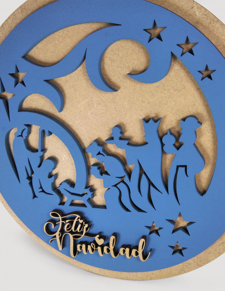 Placa-cartel Reyes Magos