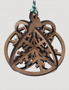 Bola de Navidad 3D, copo 2