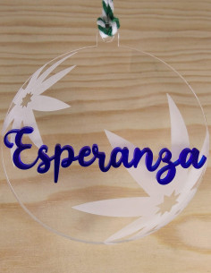 Bola Navidad metacrilato personalizada 2