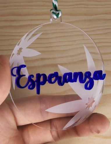 Bola Navidad metacrilato personalizada